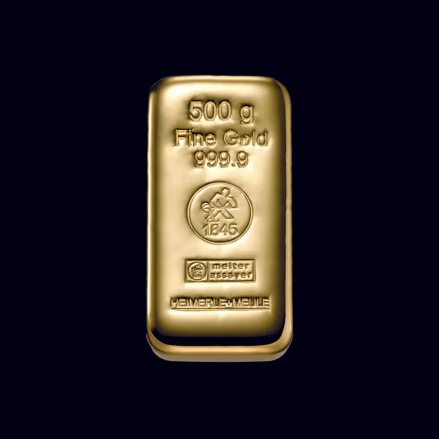 Goldbarren 500 Gramm mit Herstellerprägung